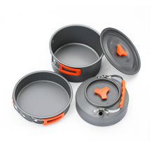 Load image into Gallery viewer, Outdoor Camping Portable Aluminum Tableware Set