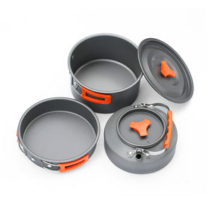 Outdoor Camping Portable Aluminum  Tableware Set