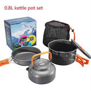 Outdoor Camping Portable Aluminum  Tableware Set