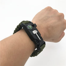 Load image into Gallery viewer, Safety Survival Paracord Whistle Bracelet
