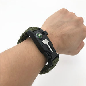 Safety Survival Paracord Whistle Bracelet