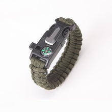 Load image into Gallery viewer, Safety Survival Paracord Whistle Bracelet
