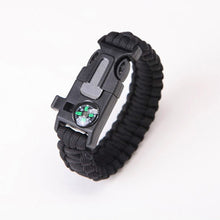 Load image into Gallery viewer, Safety Survival Paracord Whistle Bracelet
