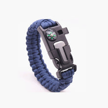 Load image into Gallery viewer, Safety Survival Paracord Whistle Bracelet
