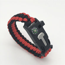 Load image into Gallery viewer, Safety Survival Paracord Whistle Bracelet
