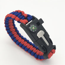 Load image into Gallery viewer, Safety Survival Paracord Whistle Bracelet
