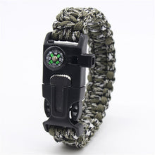 Load image into Gallery viewer, Safety Survival Paracord Whistle Bracelet
