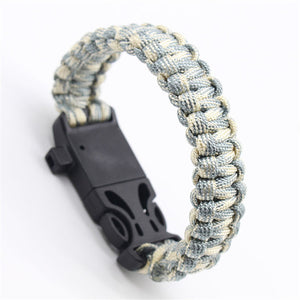 Safety Survival Paracord Whistle Bracelet