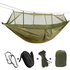 1-2 Person Portable Outdoor Camping Hammock with Mosquito Net