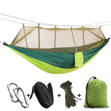 Load image into Gallery viewer, 1-2 Person Portable Outdoor Camping Hammock with Mosquito Net
