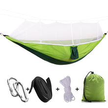 Load image into Gallery viewer, 1-2 Person Portable Outdoor Camping Hammock with Mosquito Net
